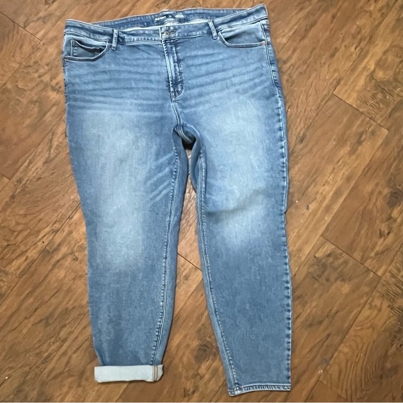 Old navy plus size high rise super skinny jeans light Wash pockets stretchy 24w - Picture 9 of 10